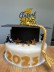 Bild von einer Torte in Form eines Abschluss Hutes.