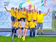Gruppenbild von unserem Team mit den begleitenden Lehrer*innen.